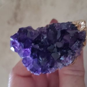 Genuine Amethyst Crystal Bottle Stopper nwot